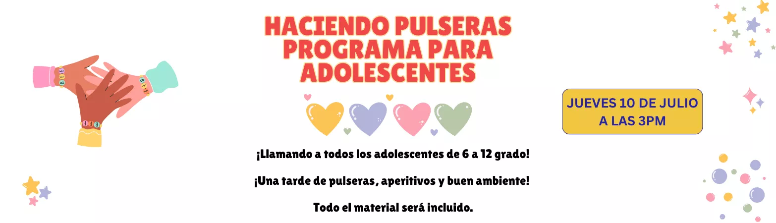 Teen bracelet making in spanish